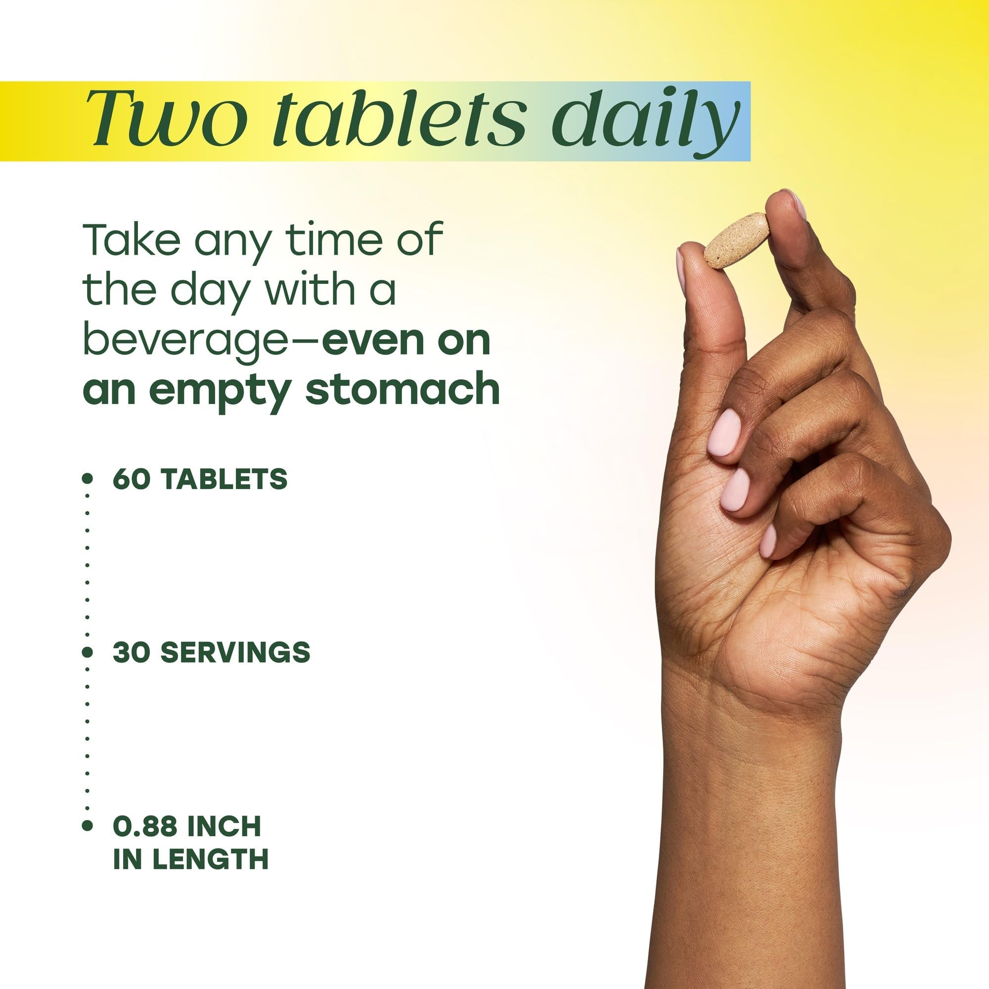 MegaFood Adrenal Strength - Adrenal Support Supplements with Ashwagandha and Magnesium Glycinate, Vitamin C, Holy Basil, Astragalus, Reduces Cortisol Levels - Vegetarian - 60 Tablets (30 Servings)