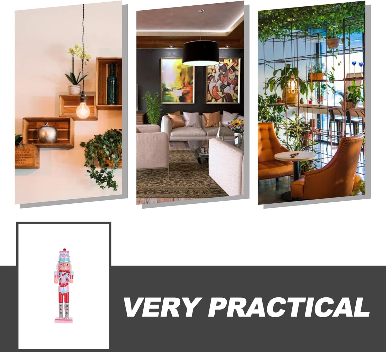 Pink Wooden Nutcracker Christmas Figurine Girl Nutcracker Candy Style Desktop Decoration Holiday Collectible for Home and Office Seasonal Display