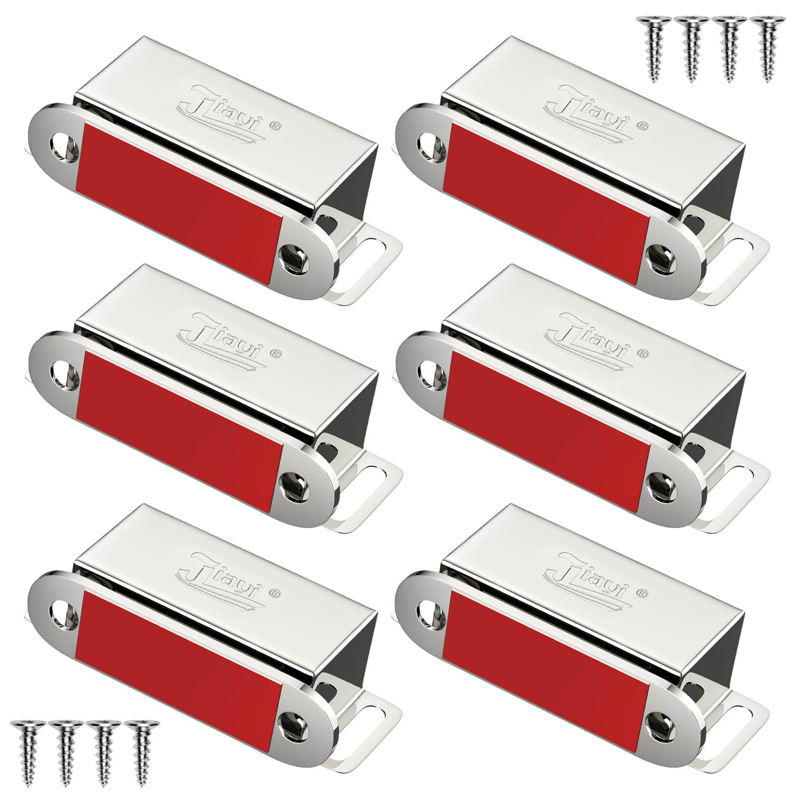 Magnetischer Schrankschnäpper Set 5 Stück - Türverschluss Mit Metallriegel Für Küche & Schrank