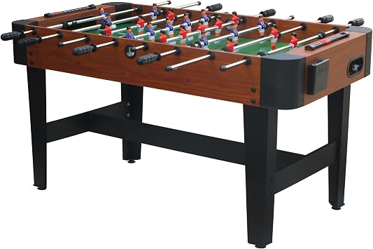 48 Foosball Table, Foosball Table Adult Size with 2 Balls, Wood Football Table, Arcade Soccer Table Game for Kids, Game Room, Home, Office, Party