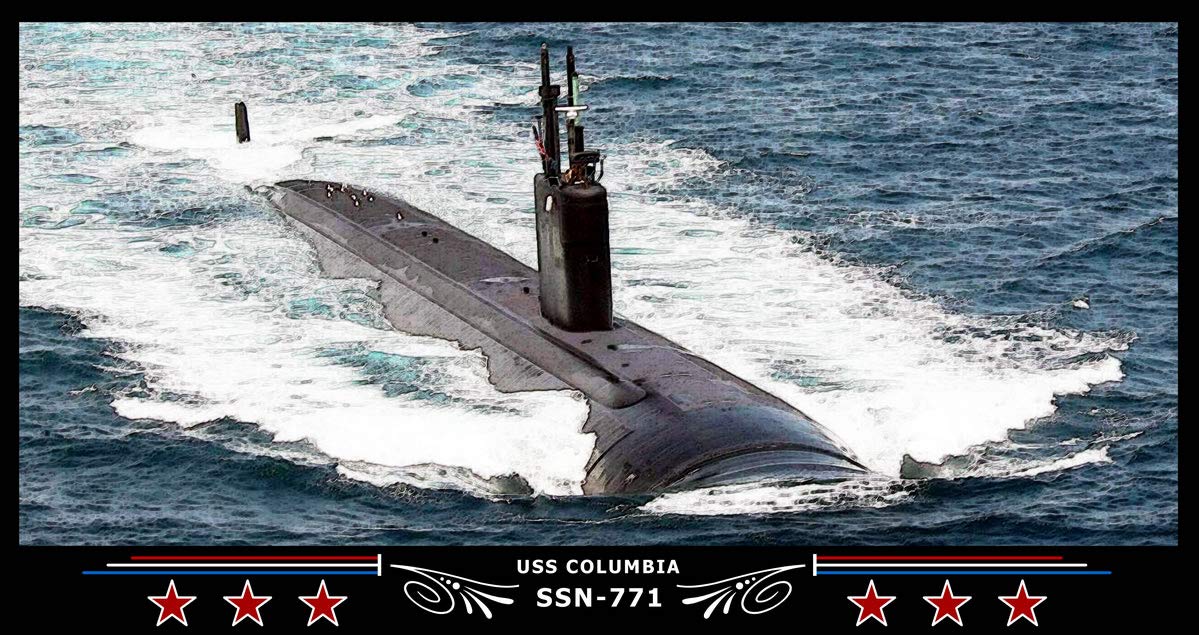 Amazon.com: Navy Emporium USS Columbia SSN-771 Art Print: Posters