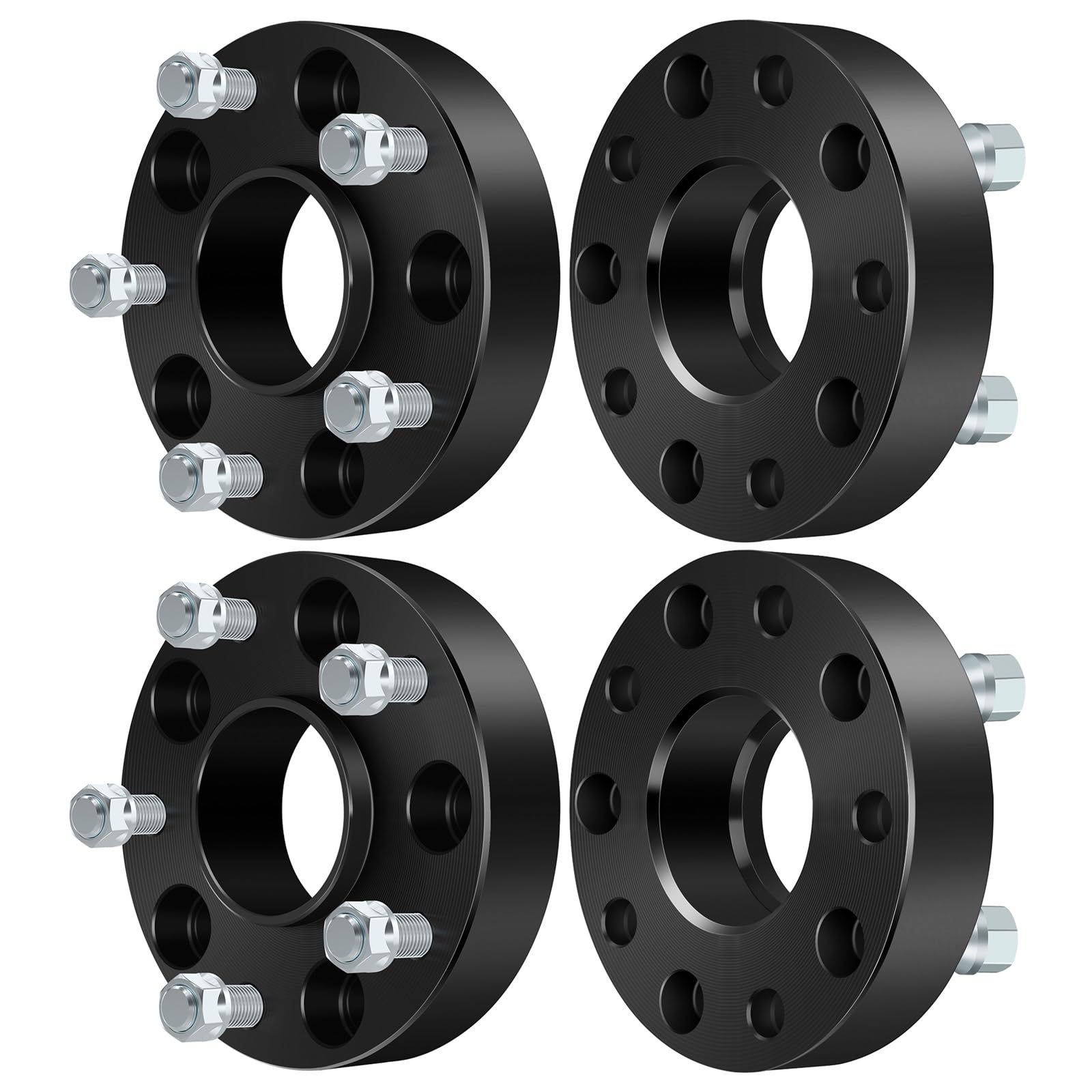 SCITOO 4Pcs 5x5.5 Wheel Spacers 1.5 inch for Ram Black Wheel Adapters