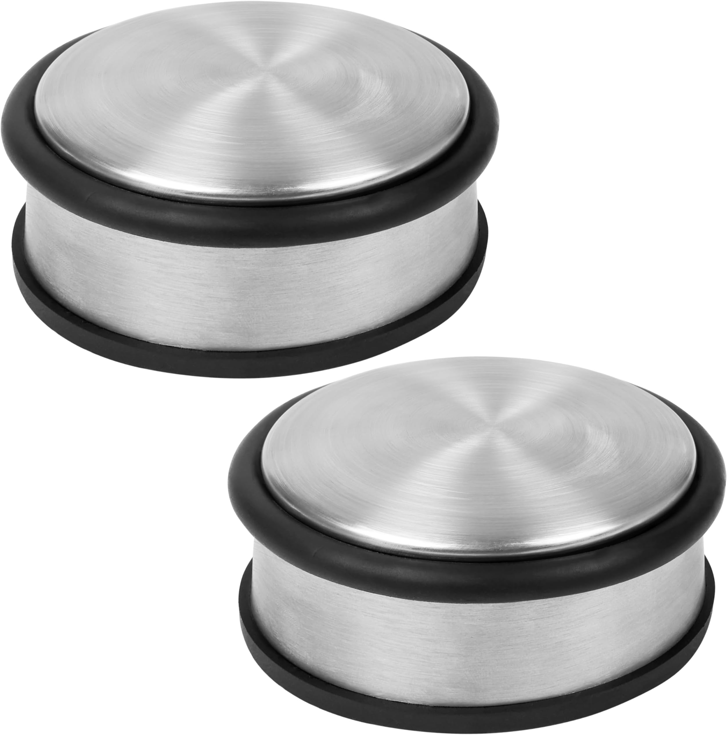 LATERN 4Pack Door Stopper Chrome Stainless Steel 1.2kg 10cm Heavy Duty Freestanding Anti Slip Anti Scratch Door Stop With Rubber Ring - Modern Round - View #4