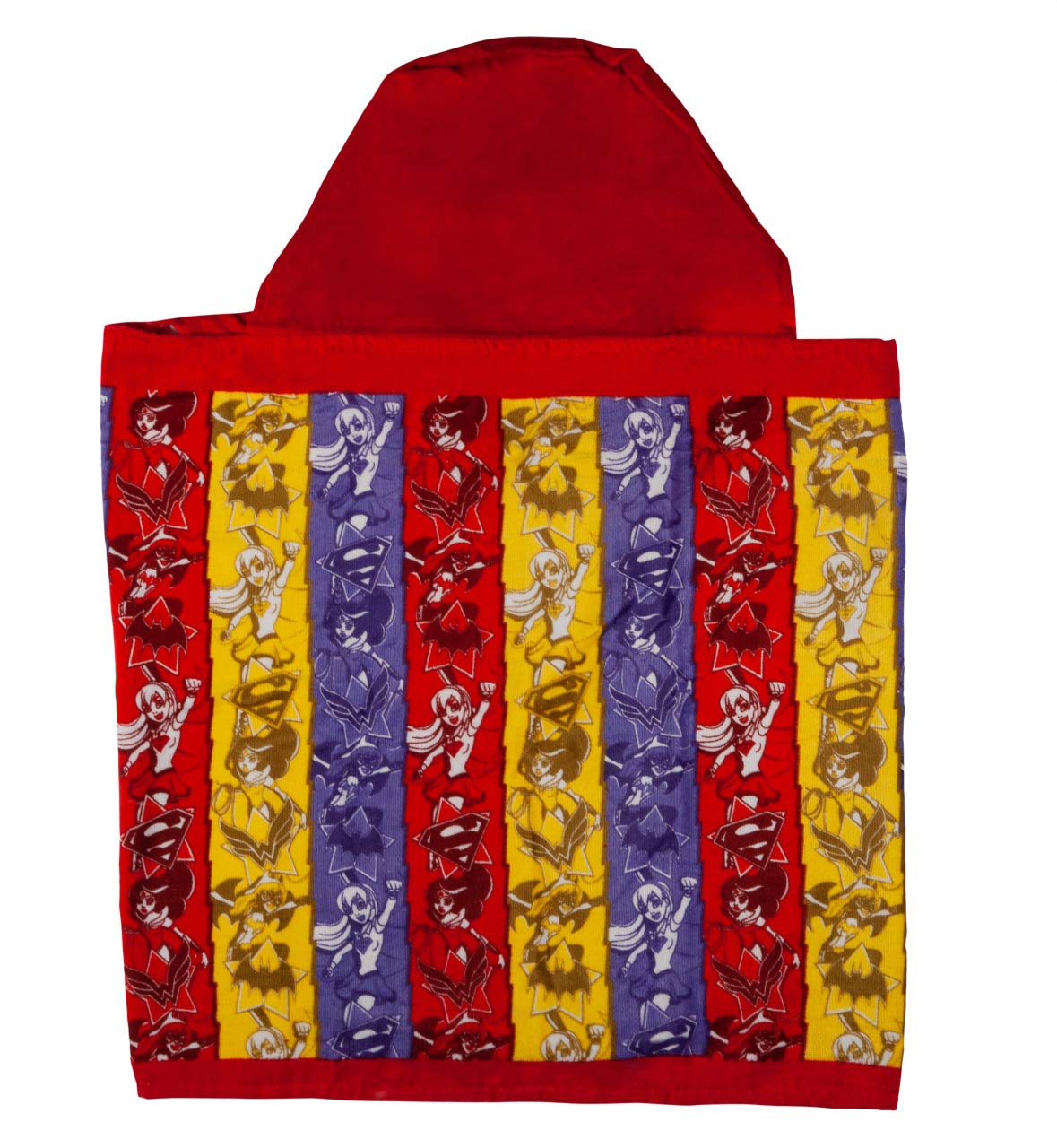 Arena Toalla Unisex con Capucha y Poncho de superhéroe Juvenil, Super Hero Girls