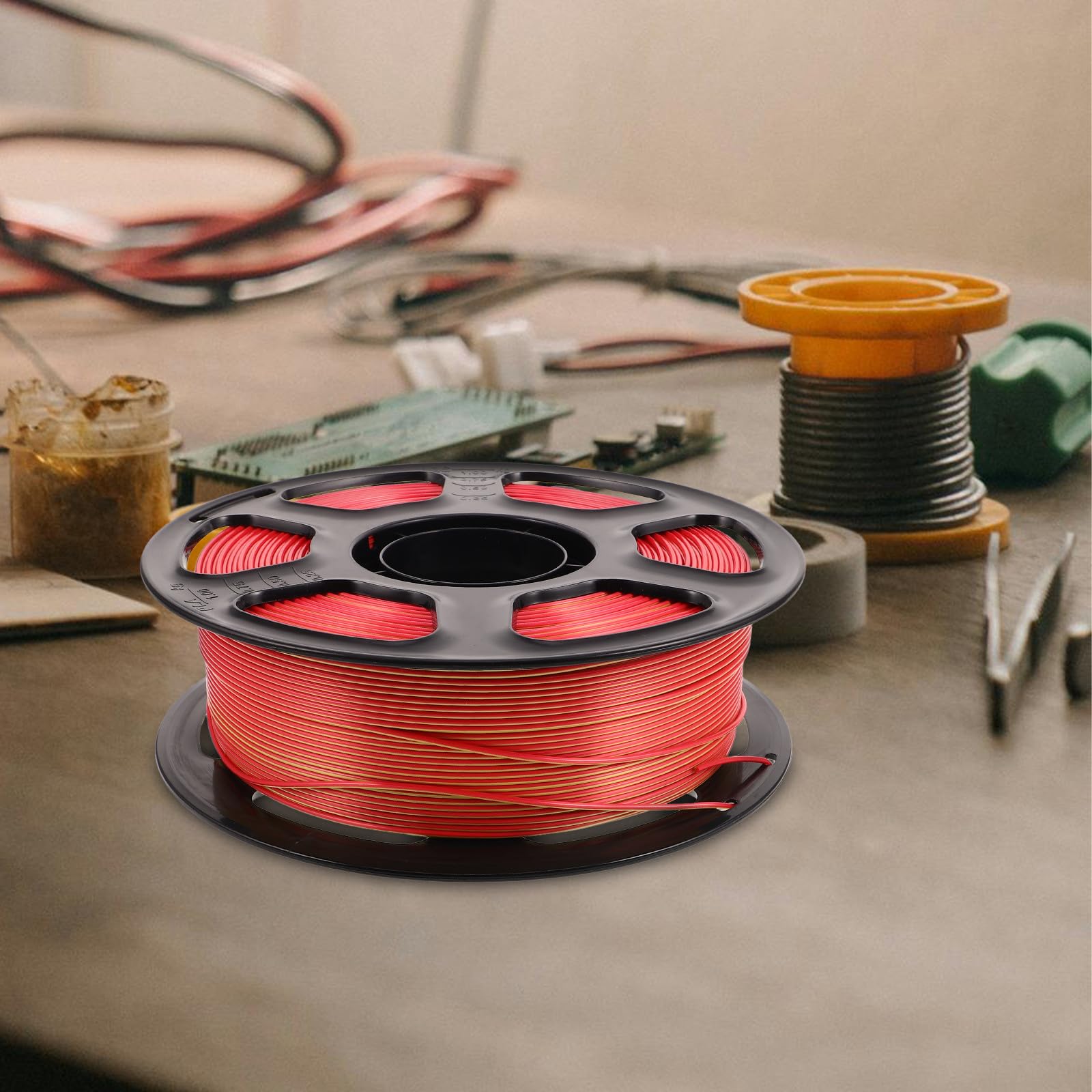 Filament 3d Pla Bicolore 1, 75mm pour Impression, Bobine 1 Kg