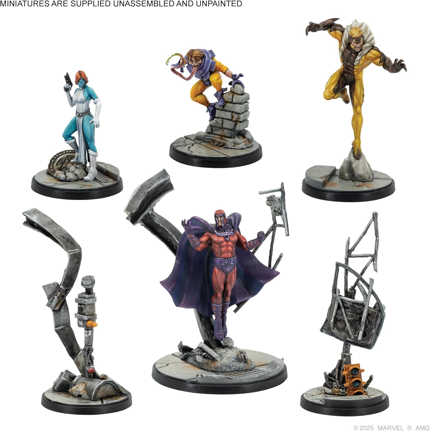 Asmodee Marvel: Crisis Protocol X-Men Starter Set - Miniatures Game Starter Set with 12 Figures, Stat & Tactic Cards, Dice, Tools & Tokens, Ages 14+, 2 Players, 90 Min Playtime