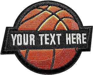 Custom Embroidered Patches,Personalized Your Name Tag Hook and Loop,3.5 in Iron On Sports Basketball Patch for Tactical Vest,Jacket,Hat,Backpack (Patch 1)