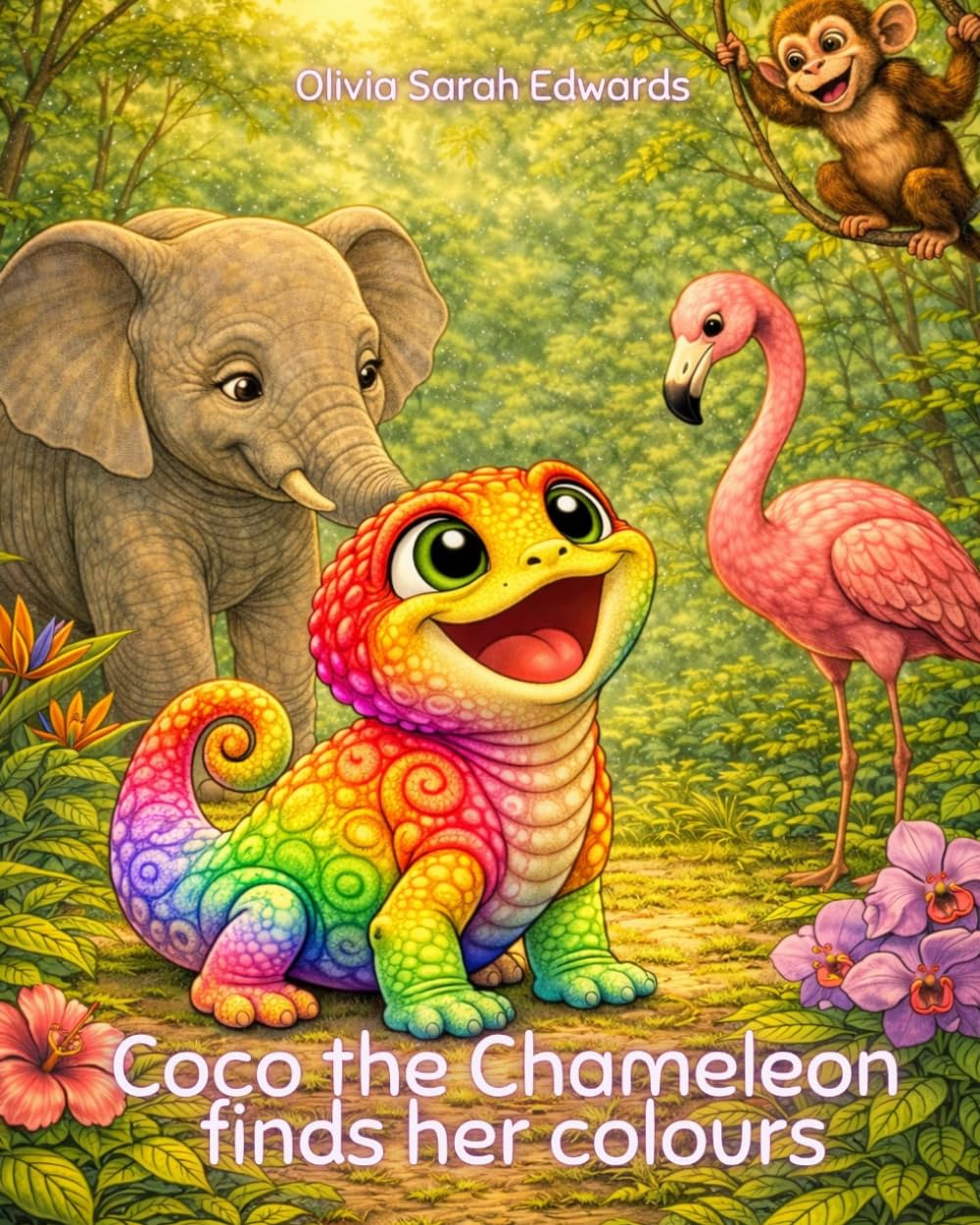 Coco the Chameleon finds her colours