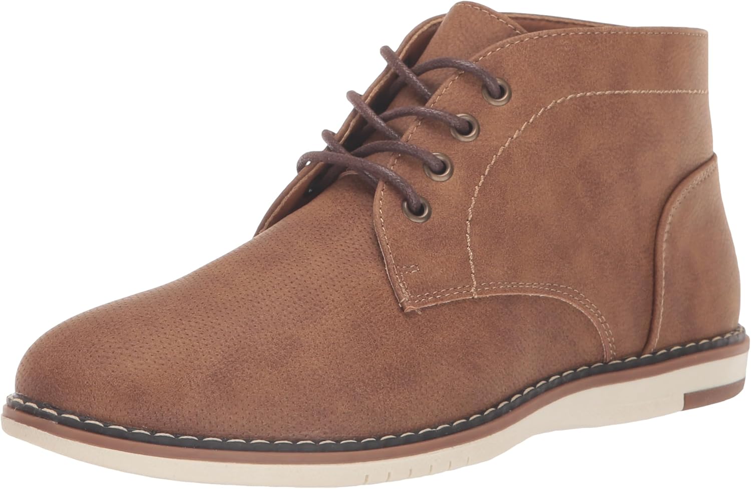 Steve Madden Boys Shoes Boy's Lasoir Oxford Boot, Cognac, 2 Little Kid