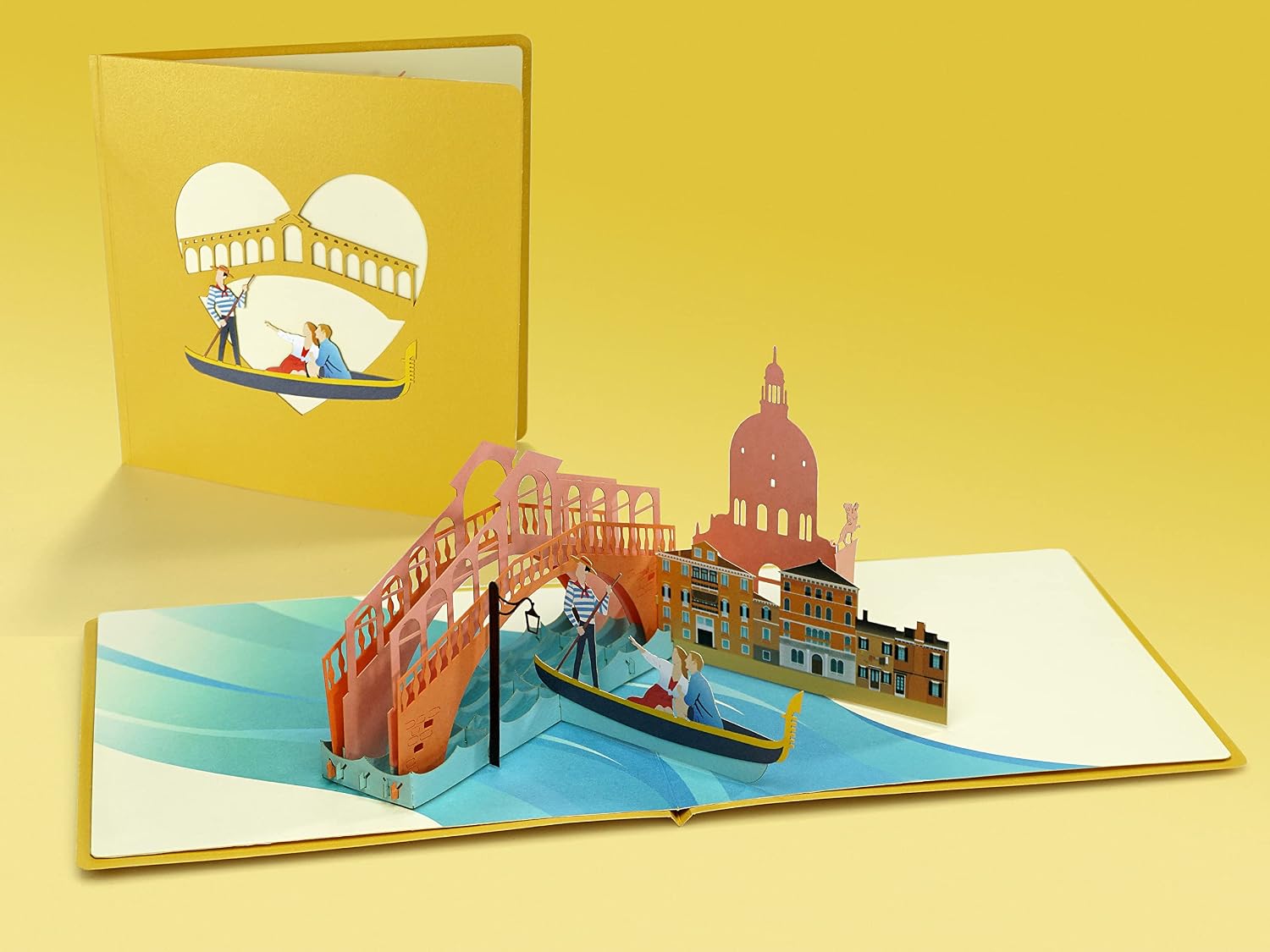 CUTPOPUP Venice Romantic Anniversary Card Pop Up, 3D Wedding Anniversary Card, Valentines Birthday Mother’s Day Card UK - Image 3
