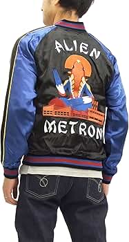 ×ウルトラマン/メトロン星人/スカジャン/M/レーヨン/BLK ウルトラマン/メトロン星人/スカジャン/M/レーヨン/BLK 楽天市場