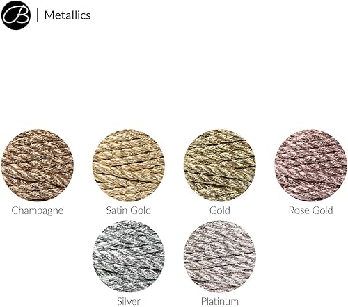 Miniatura 5 de Bobbiny Cordón regular de macramé de 0.118 in de 3 capas (malva), 108yds330 pies (100% algodón reciclado)