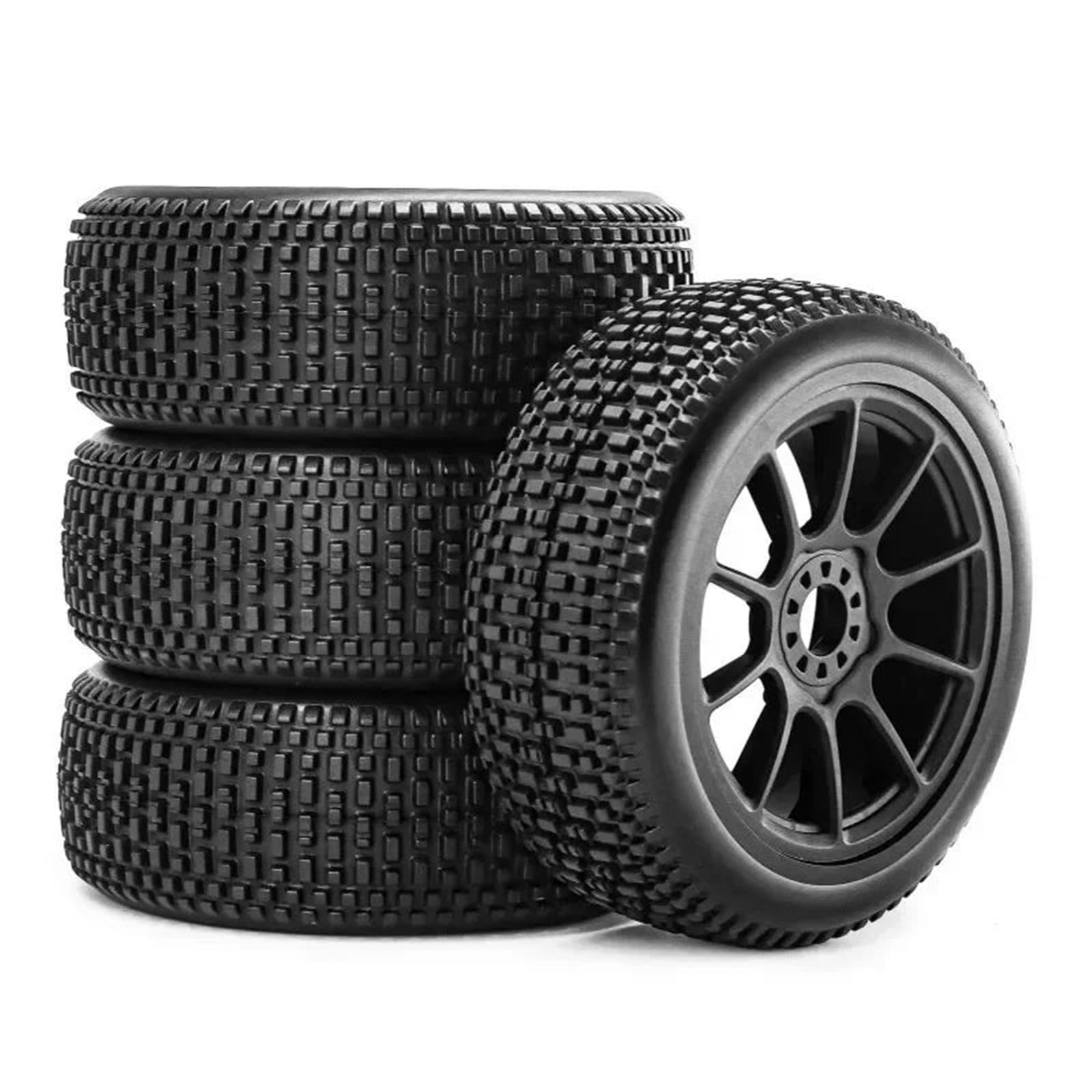 Per Arrma Per Typhon Per Talion Per Redcat Per Team Per Losi Per Kyosho Per Hpi Per Hsp 1/8 Rc Auto 4 Pezzi 117mm Pneumatici Ruota 17mm Hex Ricambi Modellini RC