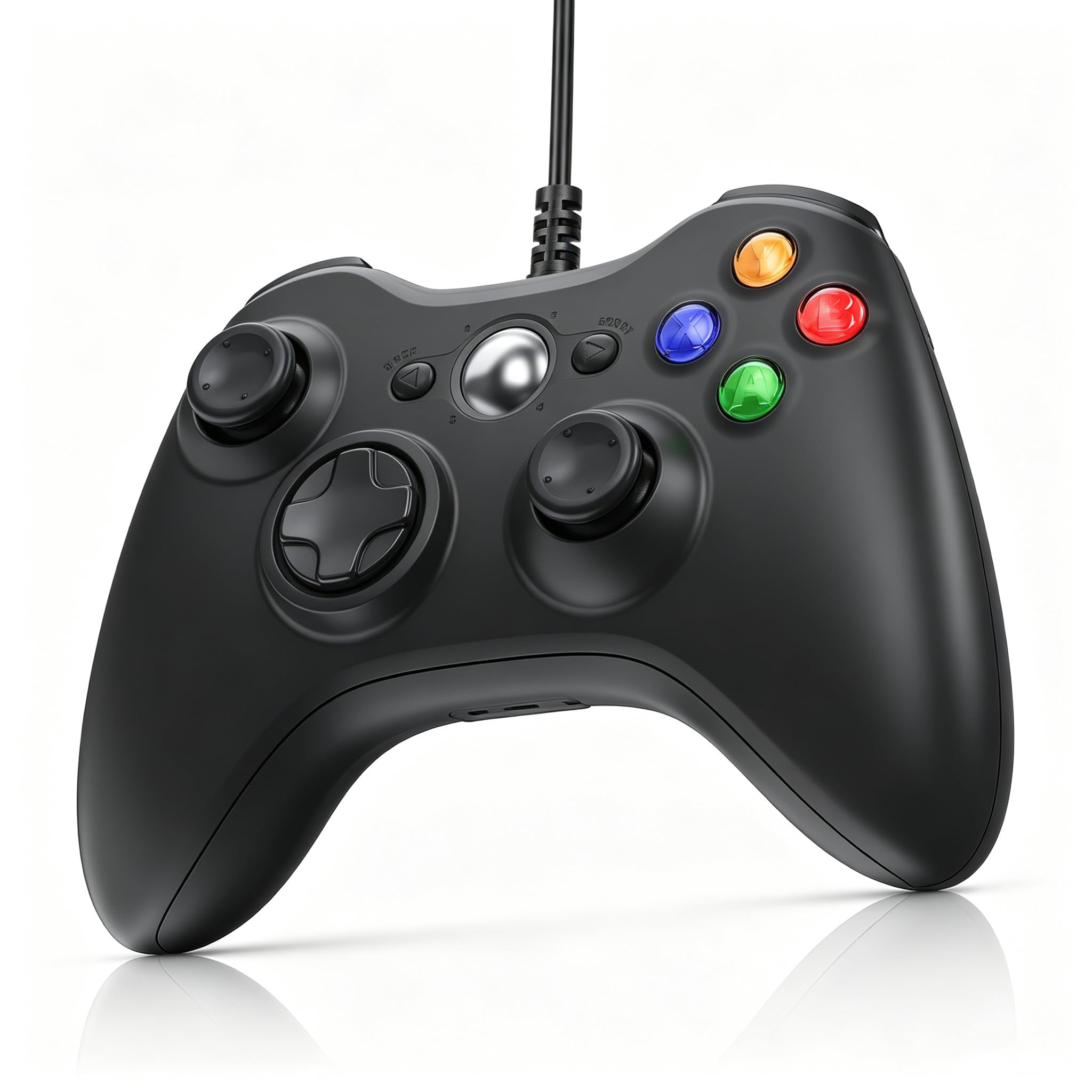 Dinosoo Wired USB Gamepad for Xbox 360/PC/Steam with Upgraded Joystick – Plug & Play, Windows 11/10/8/7 (No Turbo Function)