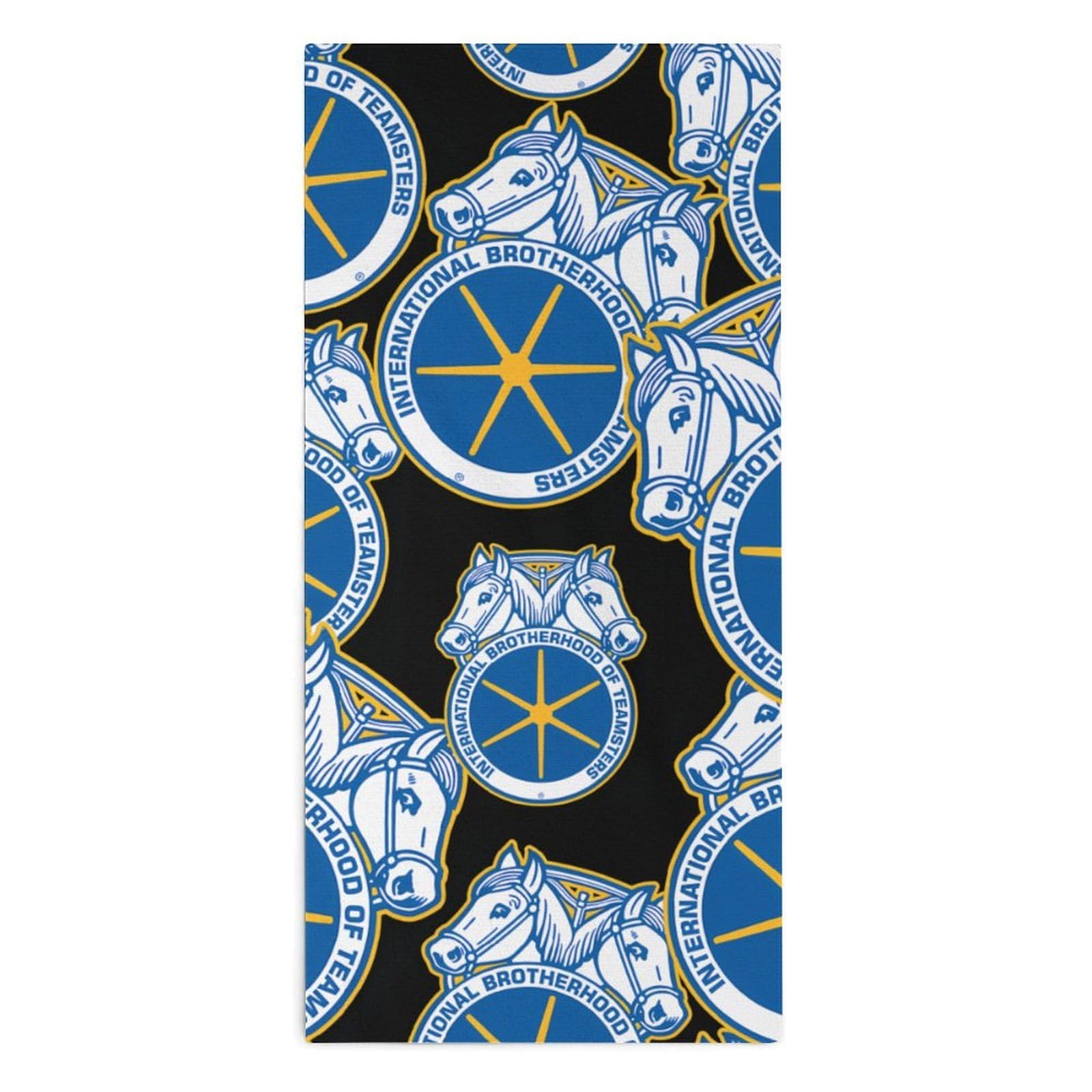 NCLQVJXZKHW Teamsters Flag Hand Towels Soft Face Towel Gym Bathroom Travel Hotel 13"x28"