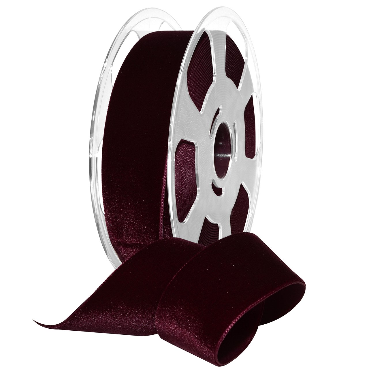Ruban en nylon bordeaux grand format 11 m résistant pour loisirs créatifs