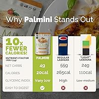 Vista 5 de Palmini - Lasaña baja en carbohidratos, 0.14 oz de carbohidratos, (12 onzas - Paquete de 1)