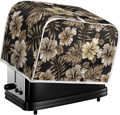 Miniatura 5 de FKELYI Beach Sea Water Pattern Toaster Cover,2 Slice Microwave Toaster Oven Cover Kitchen Small Appliance Toaster Dust and Fingerprint Protection