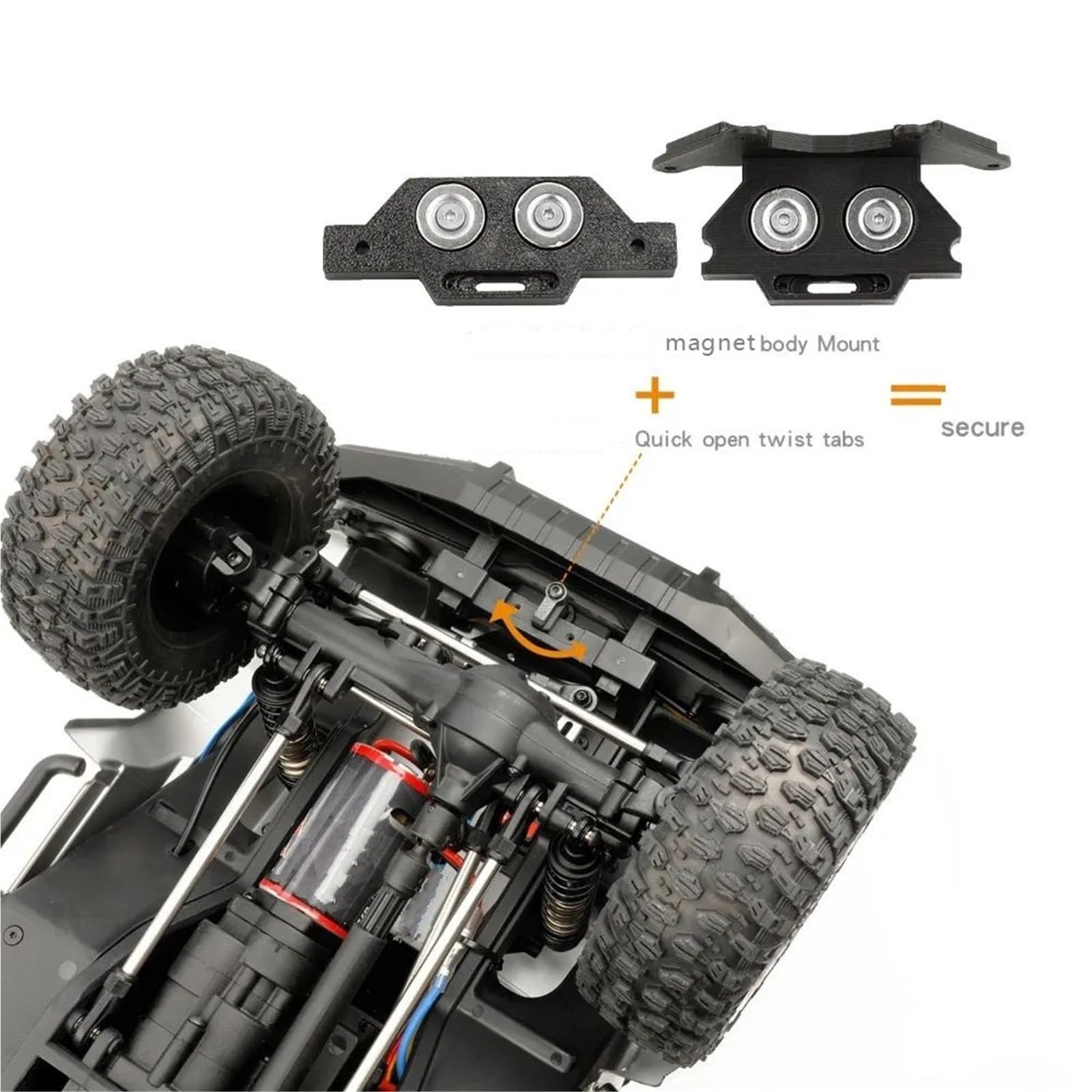 Seconda Manopola Pilastro Scocca Magnete Per YK4107 1/10 RC Aggiornamento Accessorio Per Auto RC