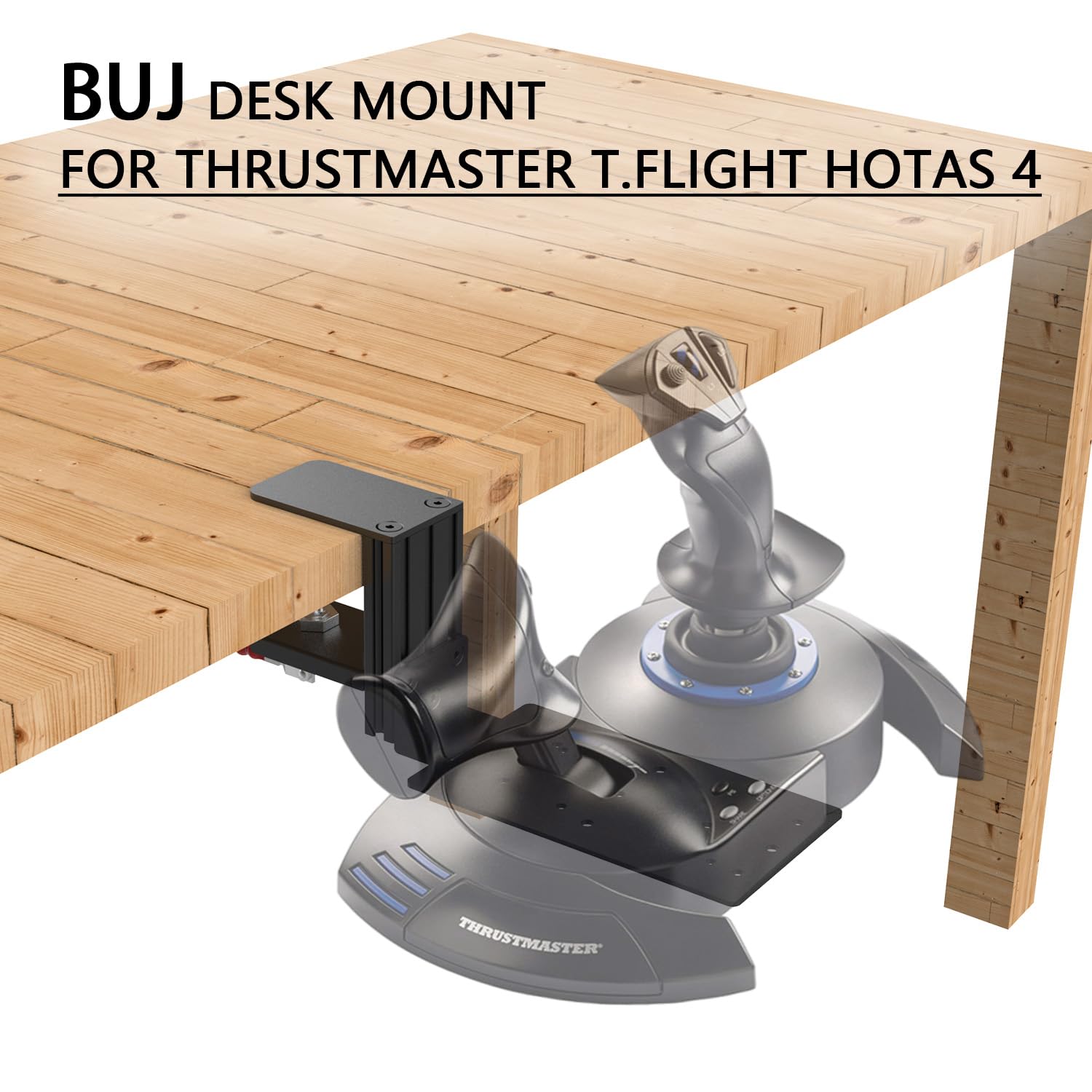 Schreibtischhalterung für SimTask Farmstick, WINWING URSA MINOR Airline Joystick, URSA MINOR Space Joystick, kompatibel mit Logitech G Extreme 3D Pro Joystick, Turtle Beach VelocityOne Flightstick