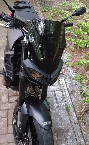 Parabrisas de motocicleta compatible con Yamaha MT09 FZ09 MT-09 FZ-09 FZ MT 09 2017 2018 2019 parabrisas de carreras parabrisas de carreras