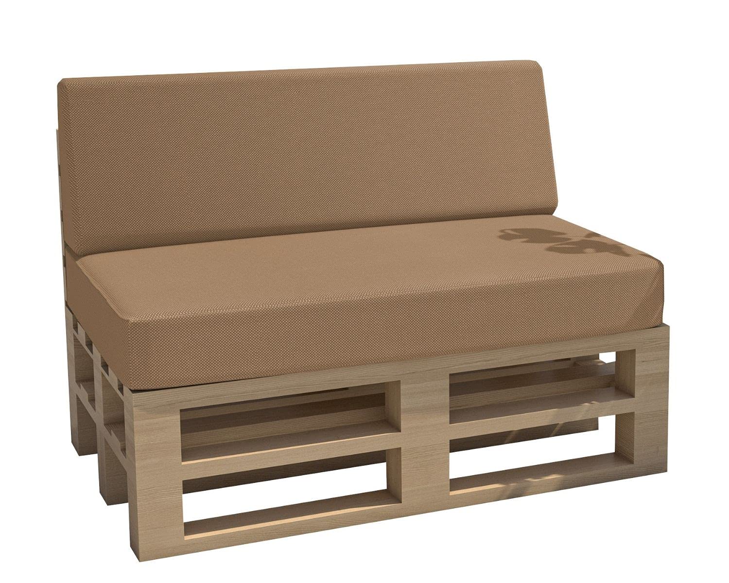 Chilly Pilley Palletkussen Zitkussen Tuinkussen Palletkussen Palletkussen Zitbankkussen Tuinkussen Afneembare Wasbare Paspelnaad (80x80x10, Oranje