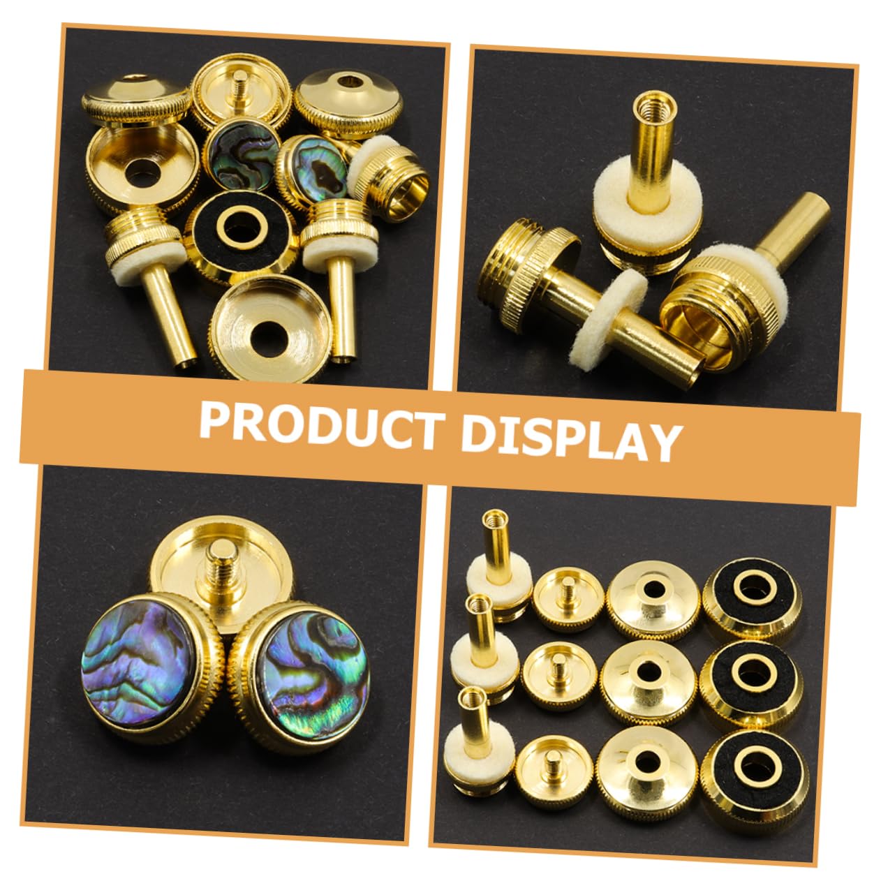 NULYLU Portable Trumpet Tool Kit Metal Washer Piston Button Buckles Snap Buttons for Trumpet Instruments