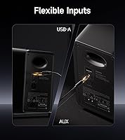 Vista 5 de Edifier QR30 2.0 altavoz activo de escritorio, compacto Bluetooth V5.4 altavoces para computadora, altavoz de estantería inalámbrico, 30W (RMS)