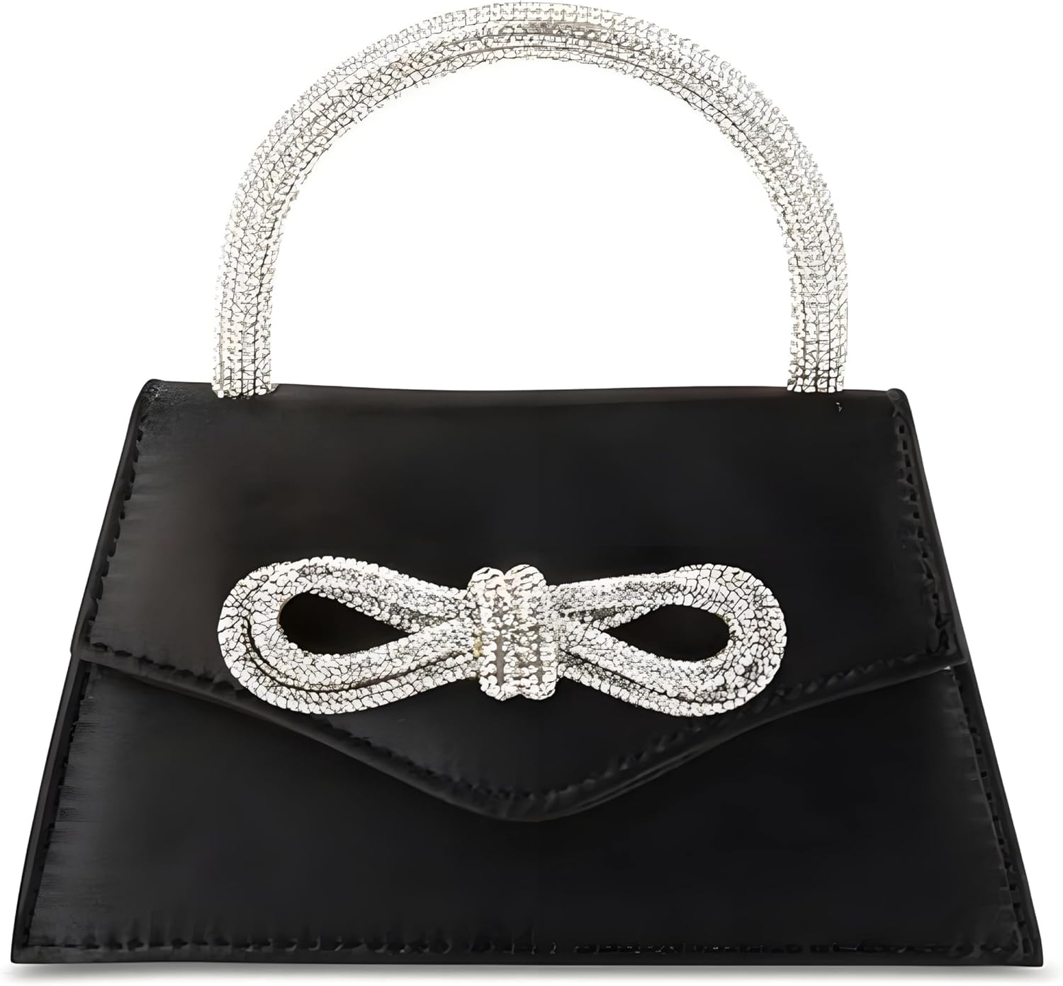 AFB Women’s Rhinestone Bow Satin Handbags Evening Clutch Purses Shoulder Crossbody Bag for Party Wedding Prom