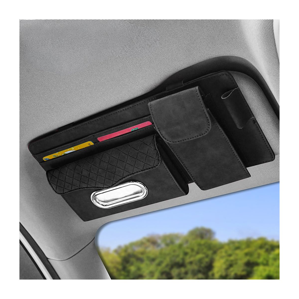 Supporto Magnetico Auto Porta Occhiali Magnetico Per Auto AICEL Pratico E Compatto In Microfibra 409146