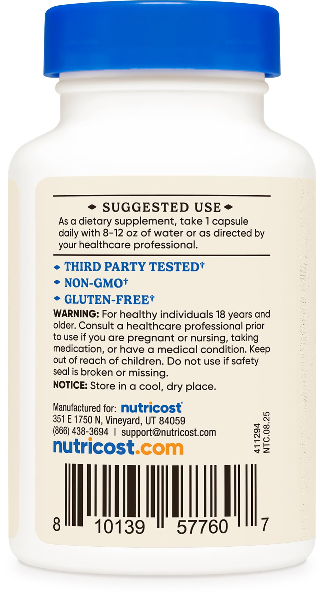 Nutricost Adrenal Glandular (350mg) 90 Capsules, Bovine Adrenal Cortex — Amazon image 4