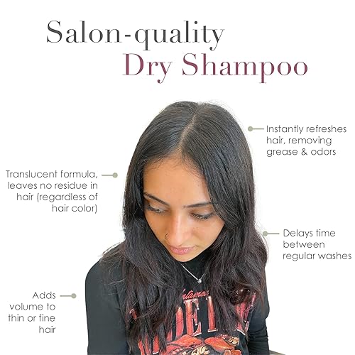 Vista 5 de Nuuvo Haircare - Champú seco unisex – 3 onzas, sin agua instantánea para refrescar y limpiar, champú seco voluminizador de calidad de salón