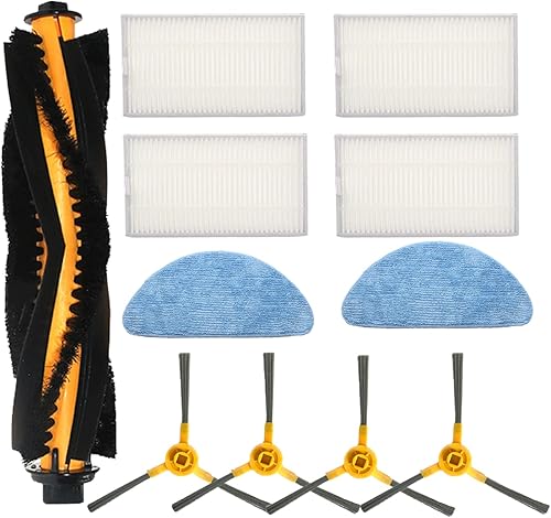 Miniatura 1 de Accesorios de repuesto para iHome AutoVac Eclipse iHRV1 / Eclipse G iHRV2 robot aspirador incluye 1 cepillo principal, 4 cepillos laterales, 4