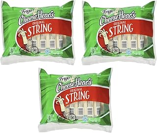 Cheese Heads String Cheese, Low-moisture part-skim mozzarella cheese Sticks 3 Pack (1 oz, 48 ct each, 144 Total)