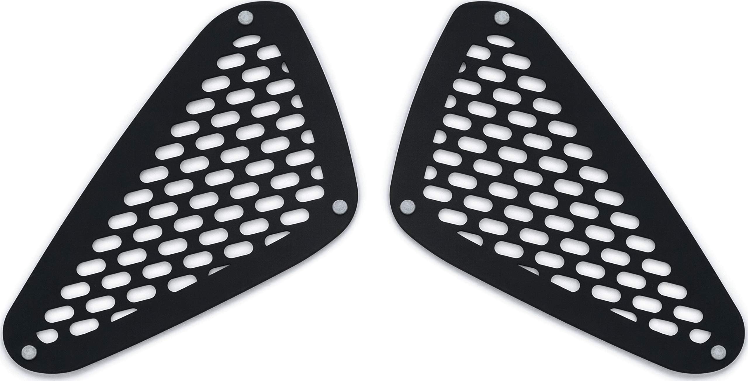 Kuryakyn 5677 Motorcycle Accent Accessory: Signature Series Sprint Neck Frame Accents by John Shope for 2015-19 Indian Scout Motorcycles, Satin Black, 1 Pair