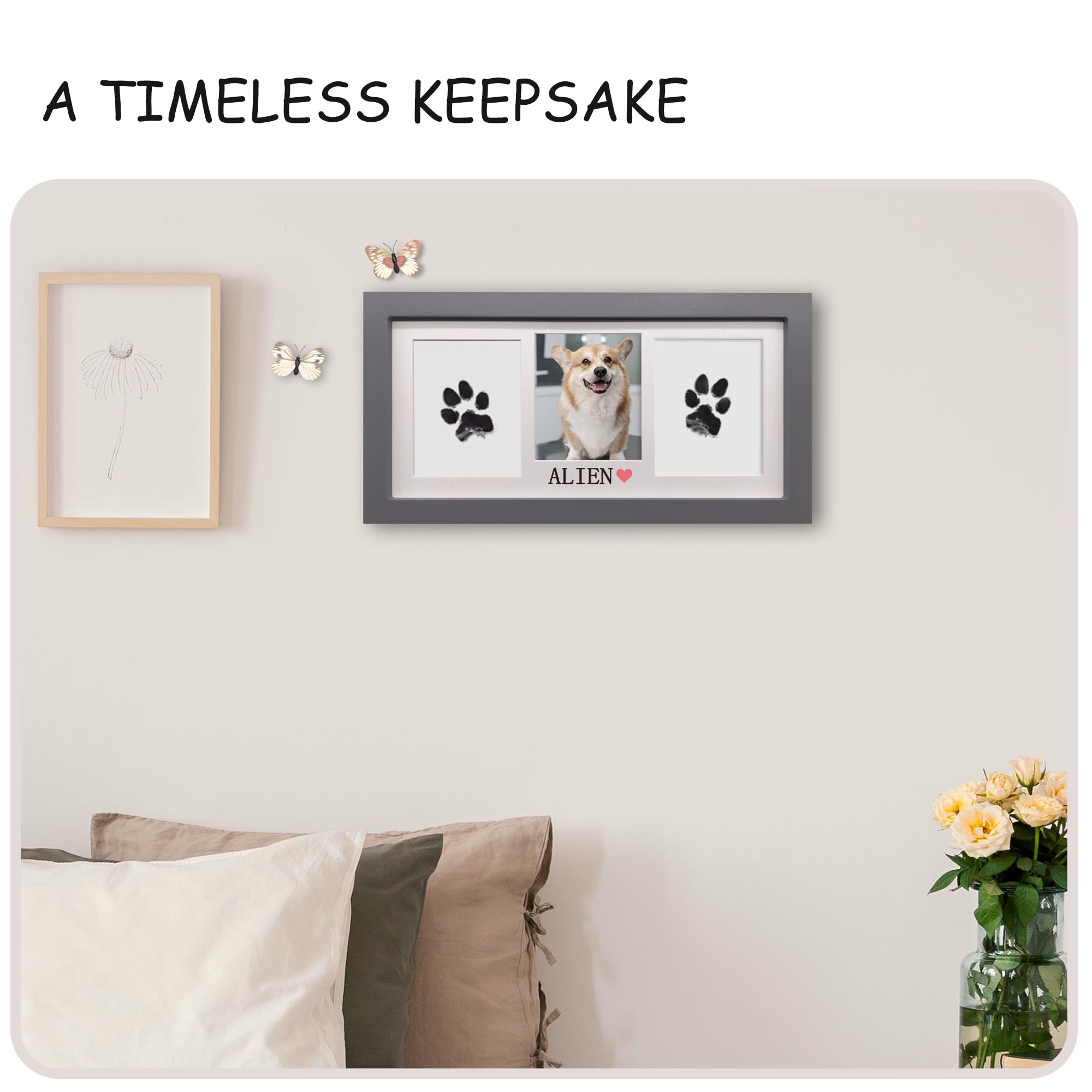 Snapklik.com : Paw Print Frame & Ink Pads Kit,Dog Or Cat Paw Print Kit ...