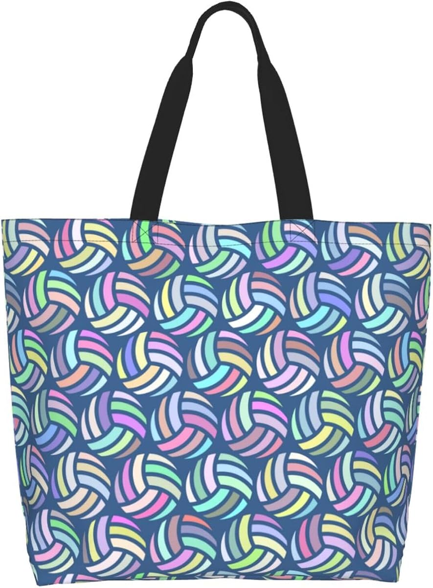 Bolso de mano grande de fútbol deportivo, bolso de hombro portátil, informal, reutilizable, para mujer, gimnasio, viaje