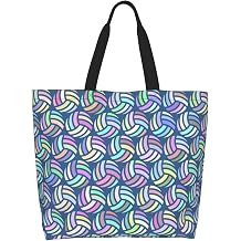 Sport Soccer Large Tote Bag Simple Casual Portable Shoulder Bags Reusable Grocery Handbag For Women Gym Travel