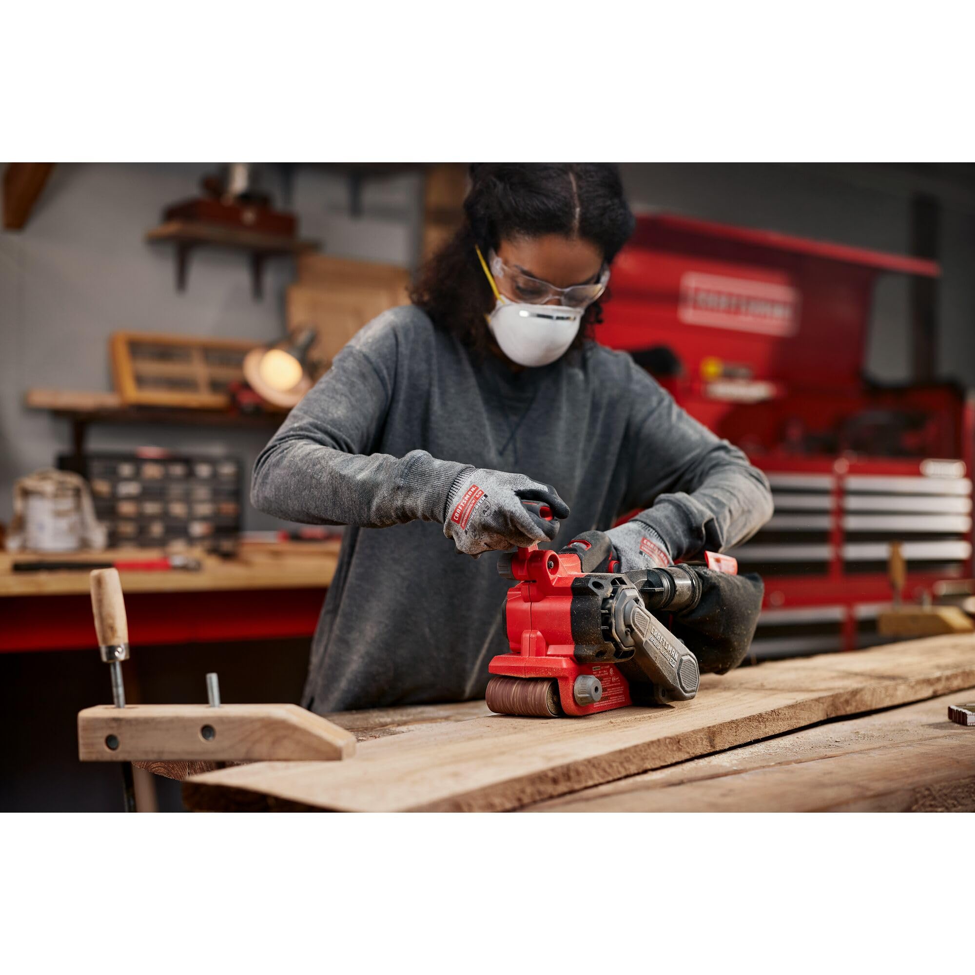 CRAFTSMAN V20 Brushless Belt Sander - Cordless Power -7