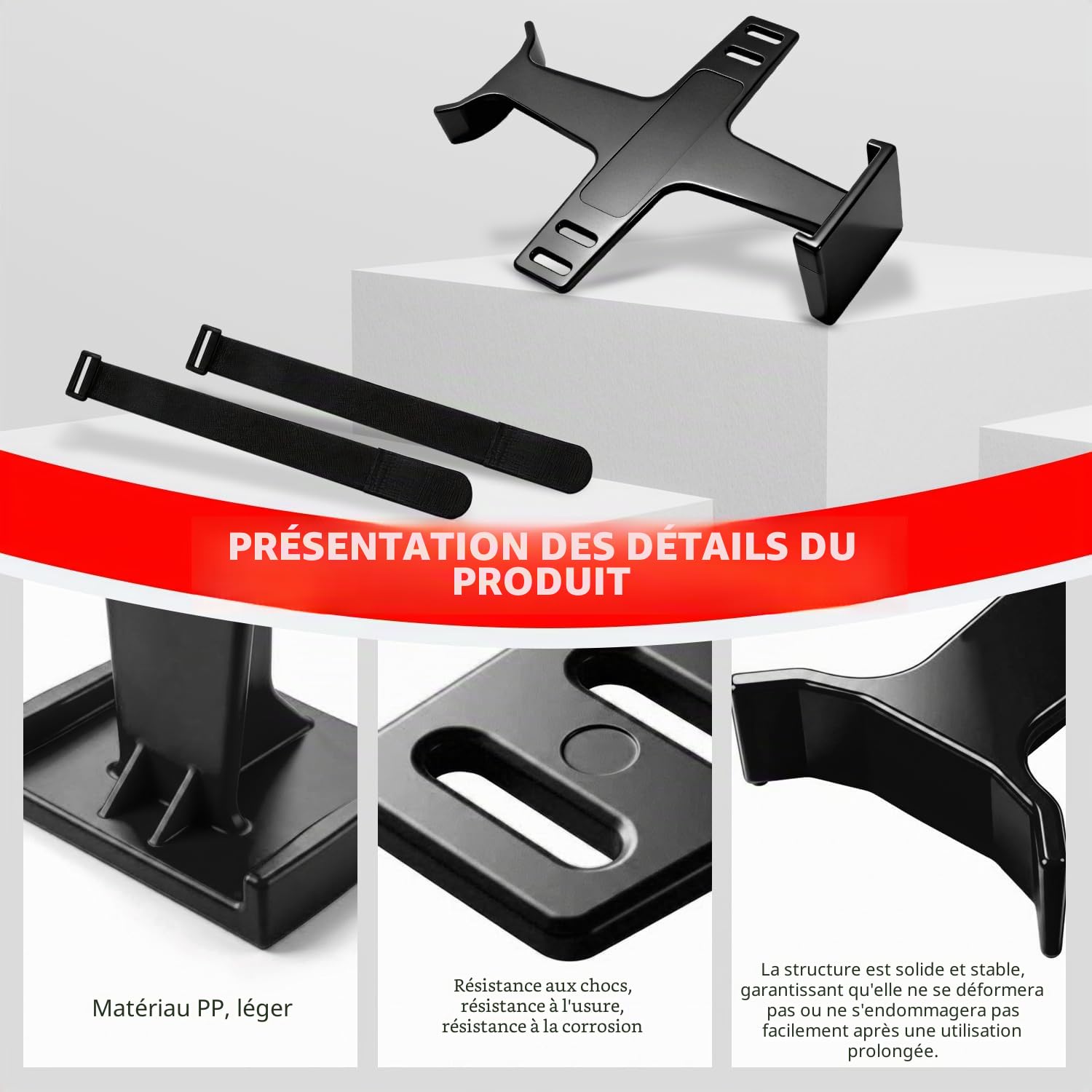 Bloque Fourche Moto Cross, Support Fourche Avant Moto,Bloque Fourche Transport Moto,Support Suspension Protection Fourche pour Motocross Supermoto Enduro Pit Bike-Noir