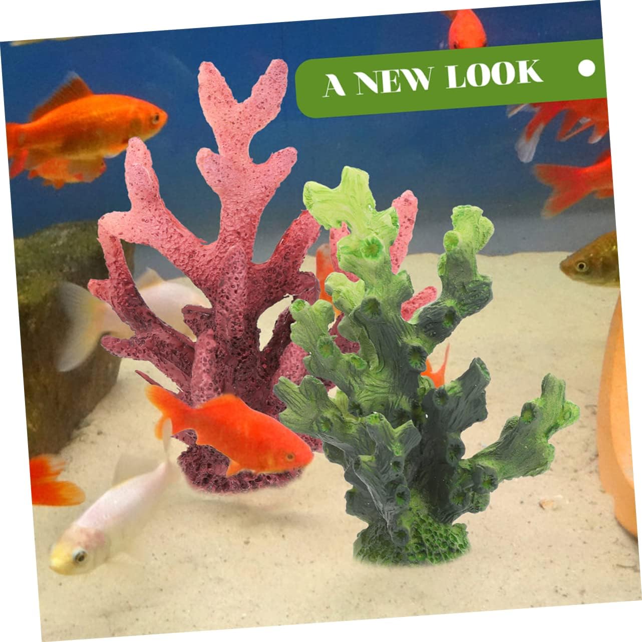 20 Pcs Simulated Mini Coral Delicate Aquarium Coral Aquarium Coral Decorations Miniture Decoration House Decorations for Coral Decors Home Decor Artificial Tan