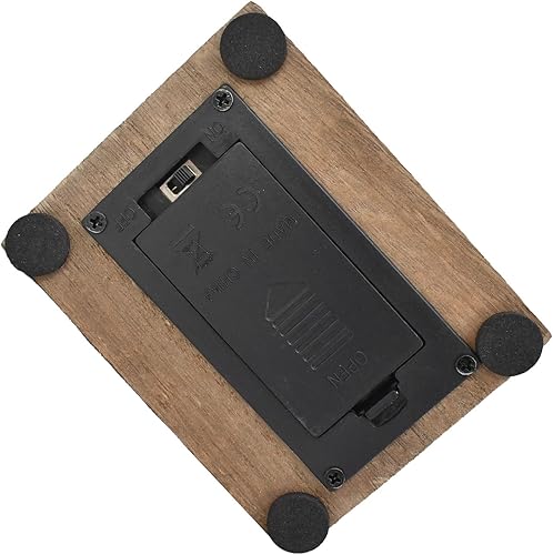 Miniatura 8 de Veclotch Decoración de faro de madera de 8.5 pulgadas de alto, decoración náutica hecha a mano con luz LED, escultura de casa de luz de madera,