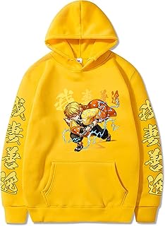 MEDM Hot Japanese Anime Demon Slayer Hoodie Kamado Agatsuma Zenitsu Printed Hoodies Y2k Clothes Sweatshirts Unisex Sudaderas Hombre