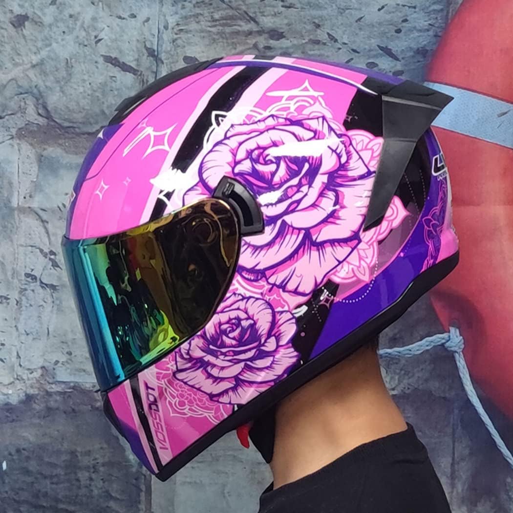 Full Face Modular Motorcycle Helmet with Dual Sun Visor, Breathable Crash Helmets