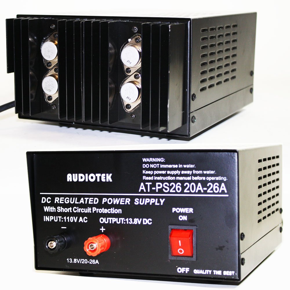 Amazon.com: Audiotek -Output 26A Amp Mobile 13.8 Volt DC Power