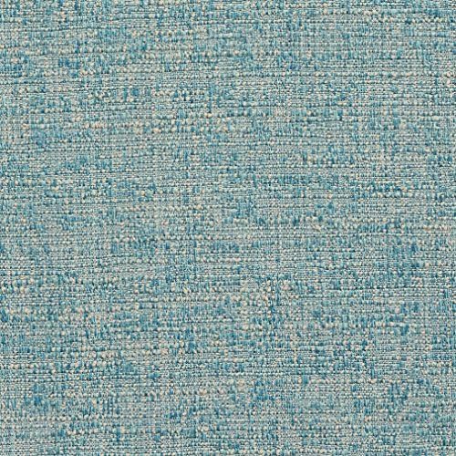 A0190Q Aqua and Tan Textured Woven Upholstery Fabric by The Yard
