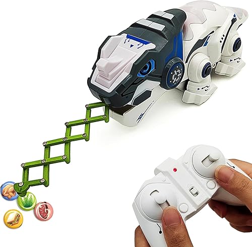 Miniatura 7 de Tipmant Camaleón RC Juguete de animal a control remoto realista lagarto eléctrico electrónico mascotas coche niños regalos de cumpleaños (verde)