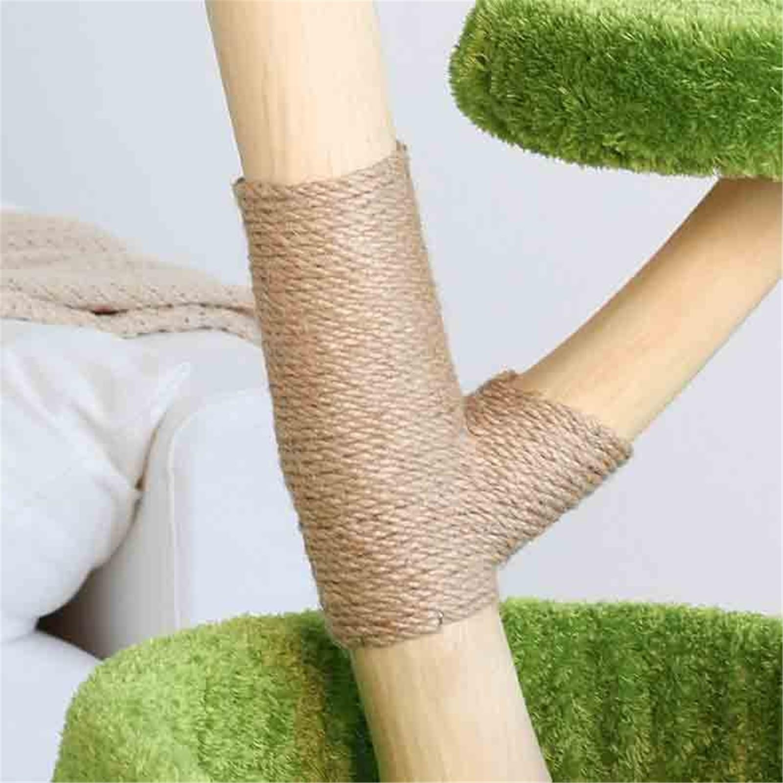 Piccolo tiragraffi compatto for appartamenti, comodi posatoi in peluche e condomini a scomparsa