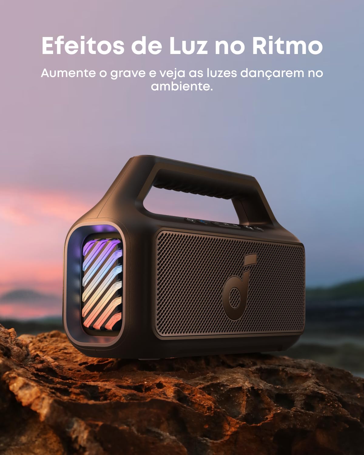 soundcore Boom 2 da Anker, Caixa de Som Portáteis Bluetooth, 80W