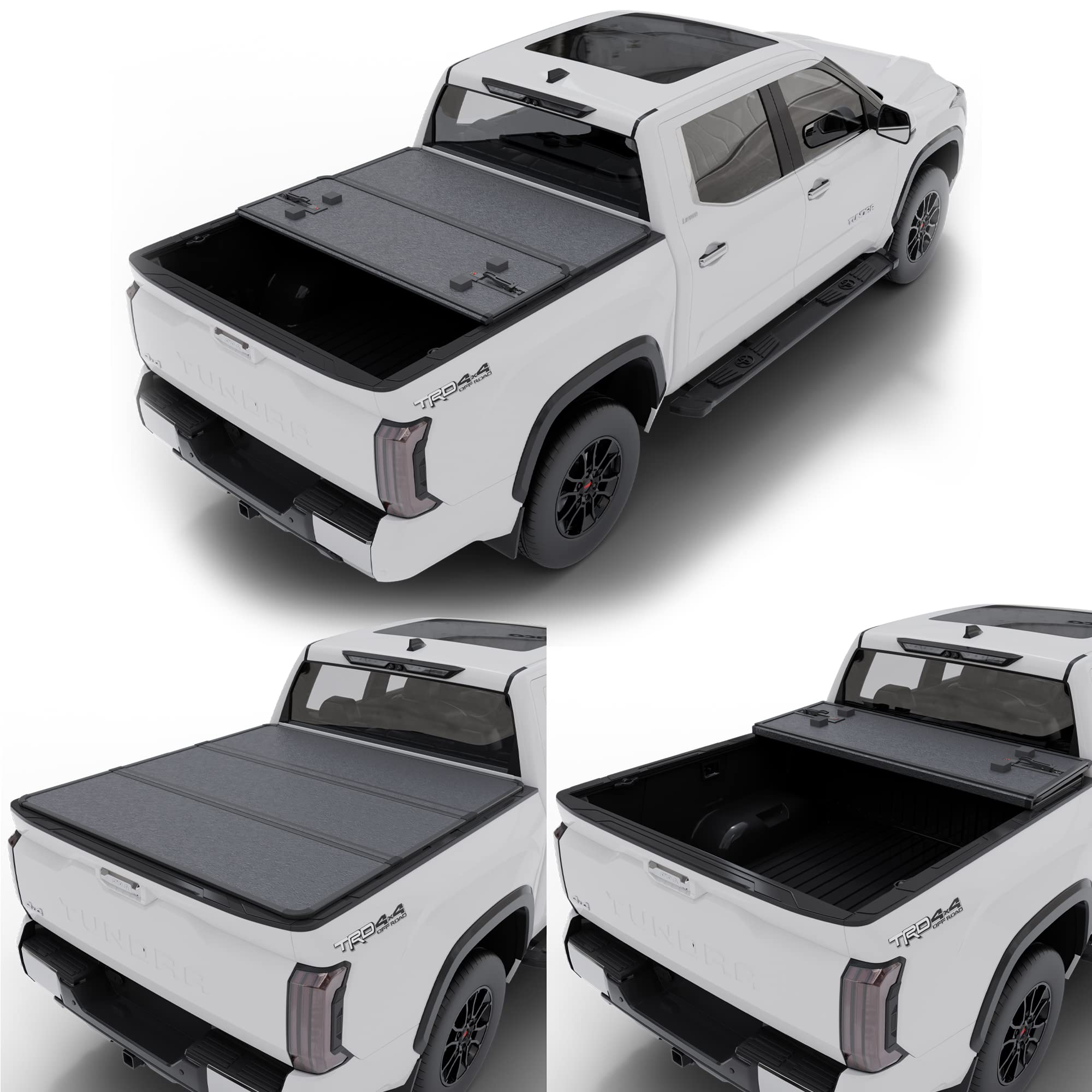 がまれにあ Tutel Hard Shell Folding Truck Bed Tonneau Cover|Fits 2014 -2018 ...